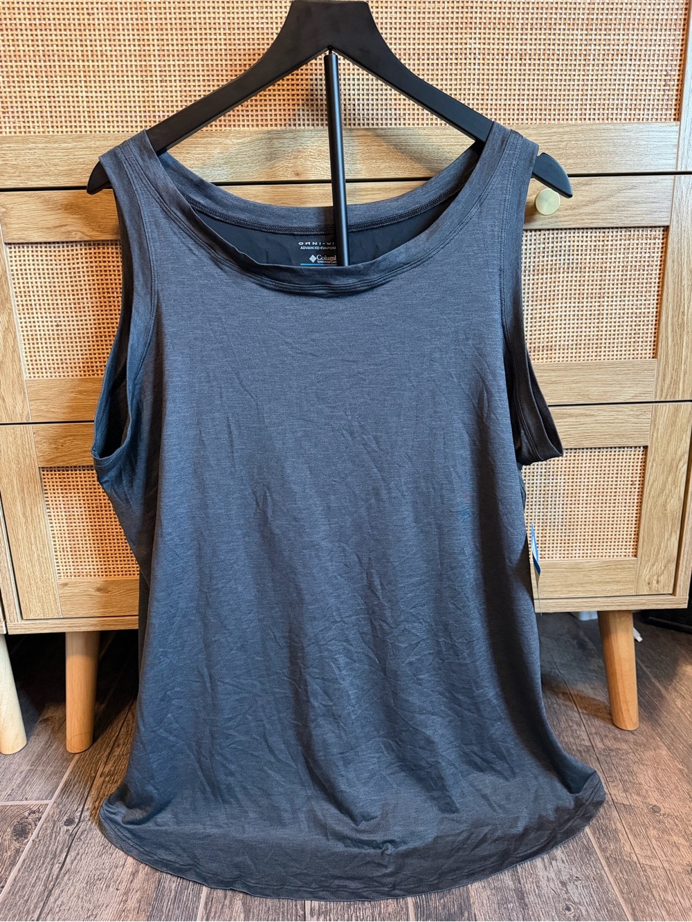 Columbia Women's Dark Gray Scoop Neck Tank Top